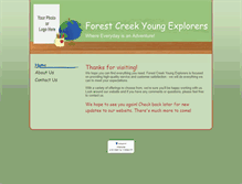 Tablet Screenshot of forestcreekyoungexplorers.com